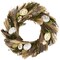 14" Easter Wreath with Speckled Eggs and Feathers Spring Door Decoration